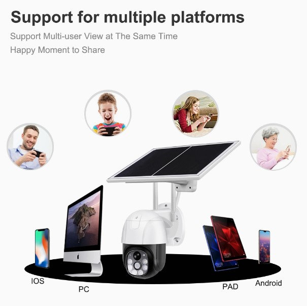 Solarna 4G smart kamera V380pro - Slika 2