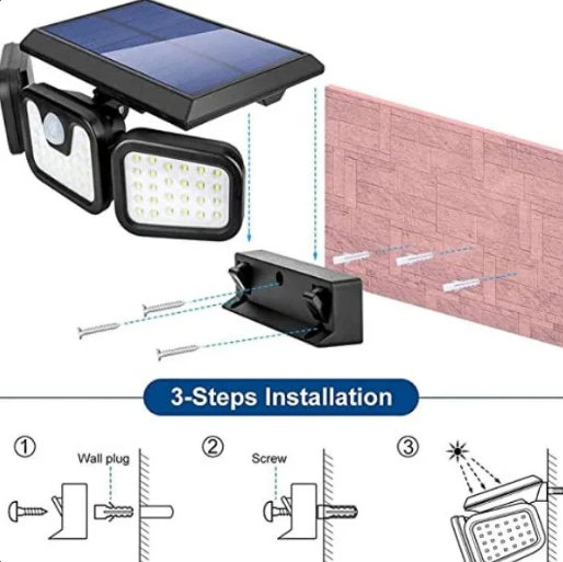 Solarni LED reflektor 15W DMD sa senzorom - Slika 4