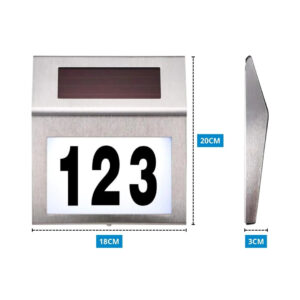 Solarni led kućni broj