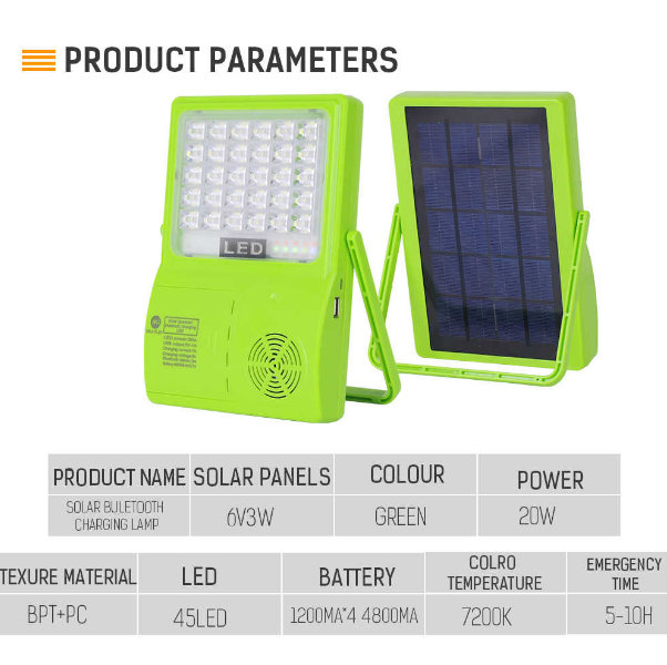 Solarno bluetooth svetlo za punjenje - Slika 3