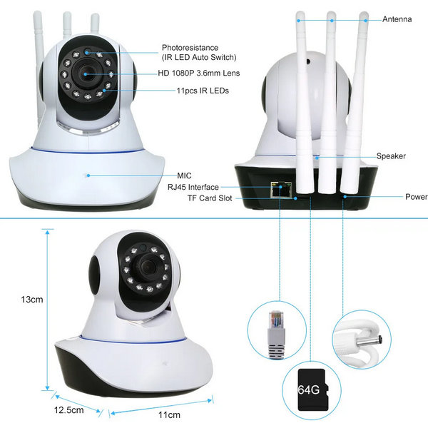 WiFi HD stona kamera YooSee - Slika 3