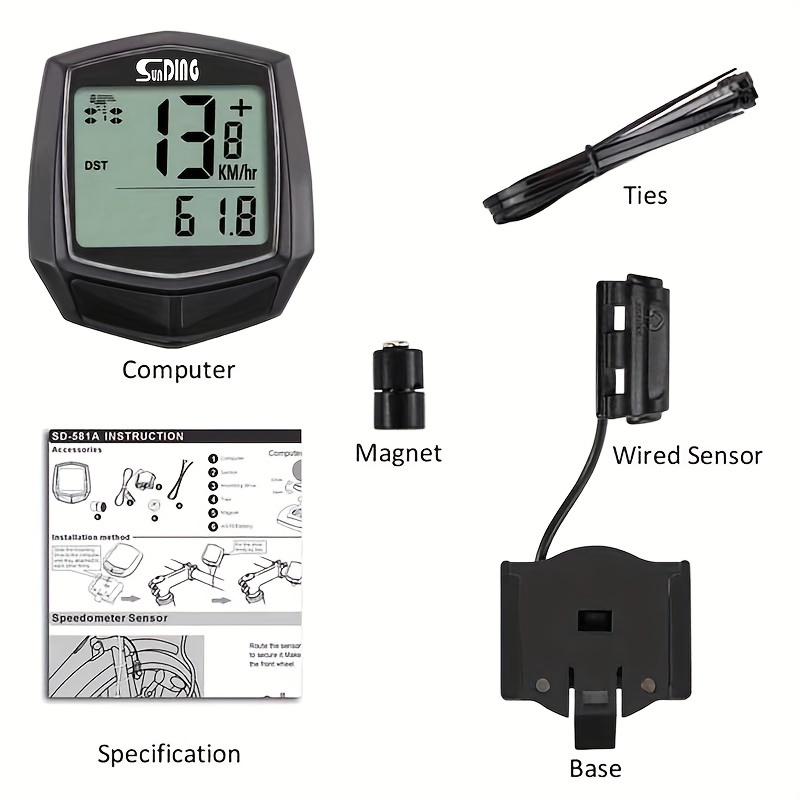 Janet Skiffer Biciklistički kompjuter sa žicom - Slika 4