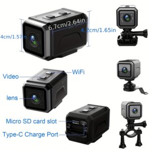 4K Ultra HD Prenosiva Akciona Kamera za Spoljašnju Upotrebu