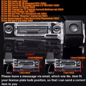 Zadnja kamera za parkiranje za Škodu/Volkswagen