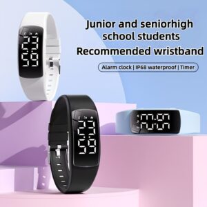 LED Studentska Kvadratna Multifunkcionalna Sportska Narukvica Brojač Koraka