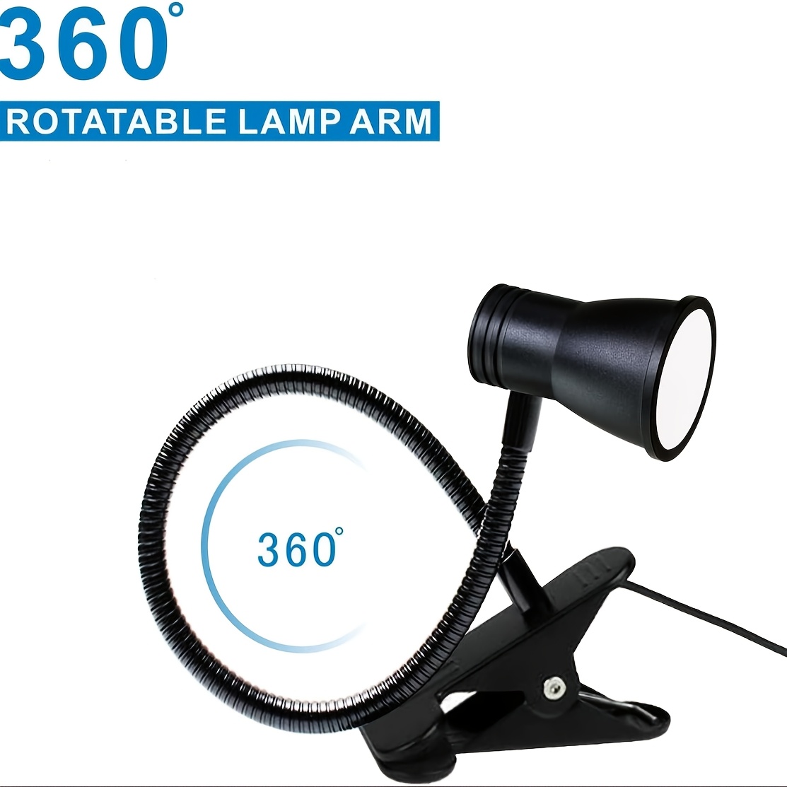 LED stona lampa u obliku roga sa stezaljkom - Slika 6