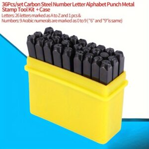 36 kom/26 kom/9 kom 4mm Čelični Broj Cifra Englesko Slovo