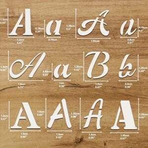 Set šablona sa slovima i brojevima od 9 komada