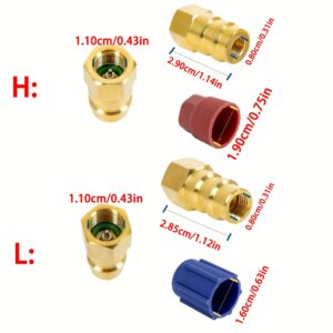 Adapter za pretvaranje R12 u R134A ventil za punjenje klima uređaja sa brzim spojevima