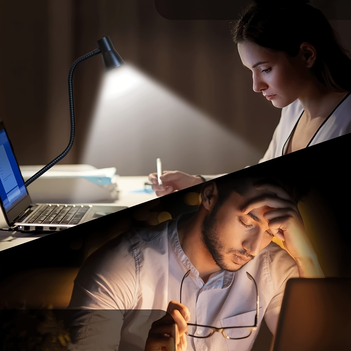 LED stona lampa u obliku roga sa stezaljkom - Slika 7