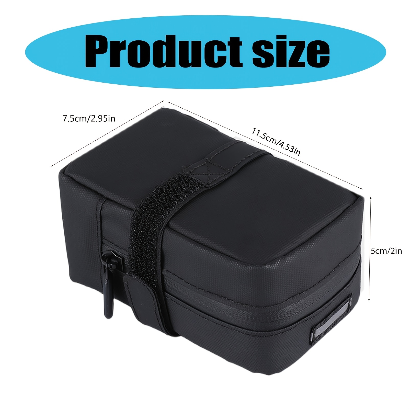 Torba za biciklističko sedlo (7.62cm X 11.43cm X 5.08cm) - Slika 4