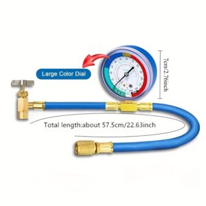 Kompletan set za punjenje R134A rashladnog sredstva sa samozaptivajućim adapterom i manometrom