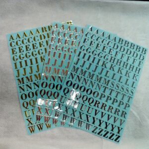 Samolepljivi metalni set slova i brojeva