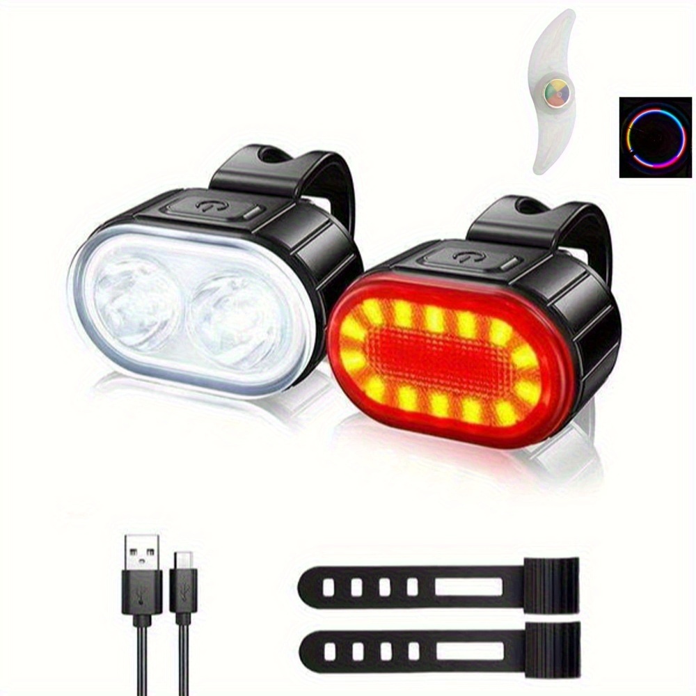Punjiva LED svetla za bicik prednje i zadnje - Slika 7