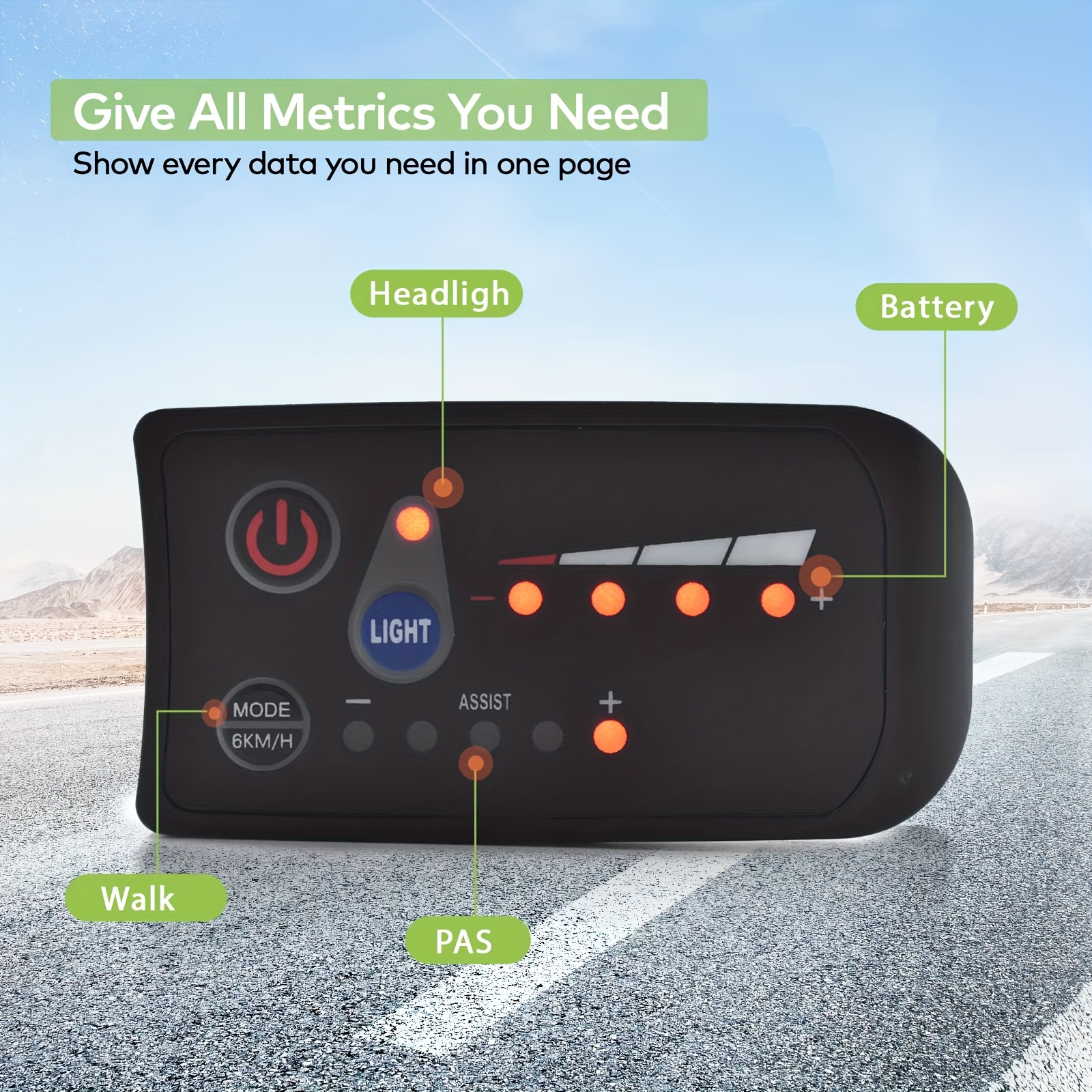 S810 36V UART2 Električni Biciklistički Kompjuter - Slika 8