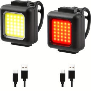 Komplet od 2 komada biciklističkih svetala sa USB punjenjem