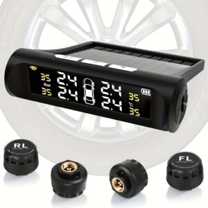 4 Eksternih Senzora Bežični Sistem za Praćenje Pritiska u Gumama