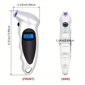 Digitalni alat za merenje pritiska u gumama 150 PSI sa 4 podešavanja