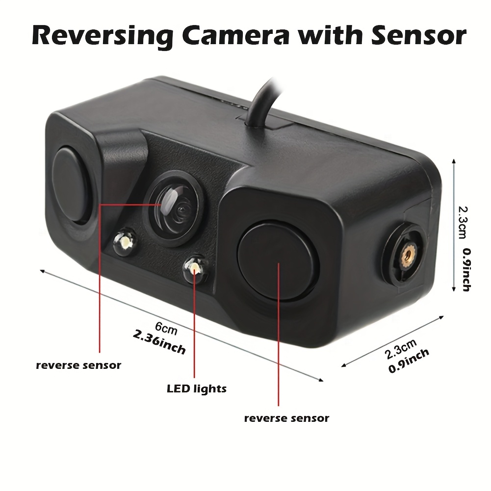 Bileeko parking kamera 3 u 1 zadnji LED prikaz - Slika 2