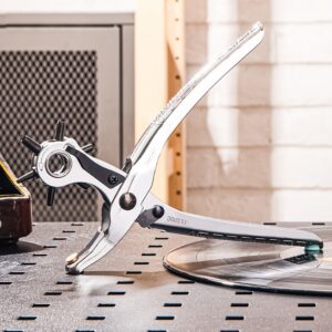 Alat za bušenje kože, više veličina rupa, bušilica za kaiševe, alat za bušenje kože, bušilica za kaiševe, prečnik bušilice: 4,5/4/3,5/3/2,5/2 mm