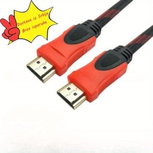 HDTV HD kabl Crveno Crni Mreža HDTV verzija 1.4 set-top box HD kabl podržava 3D 1080P, HDTV kabl, HDTV na HDTV kabl, HDTV produžni kabl, HDTV adapter, HDTV kabl visoke brzine, HDTV adapter kabl, kućna pozorišna postavka, HDTV veza, fleksibilan kabl, ravni kabl, pouzdana izvedba, čvrsta konstrukcija, HDTV kabl, audio video kabl, kućni korisnici, ljubitelji avija