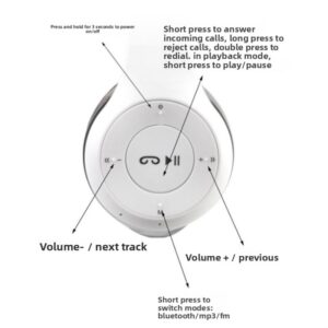 P47 Bežične Slušalice 50 Stereo Zvuk Preko Uha Slušalice sa Mikrofonom za Telefon PC, Bežične Slušalice, Bežične Slušalice, Bežična Glava
