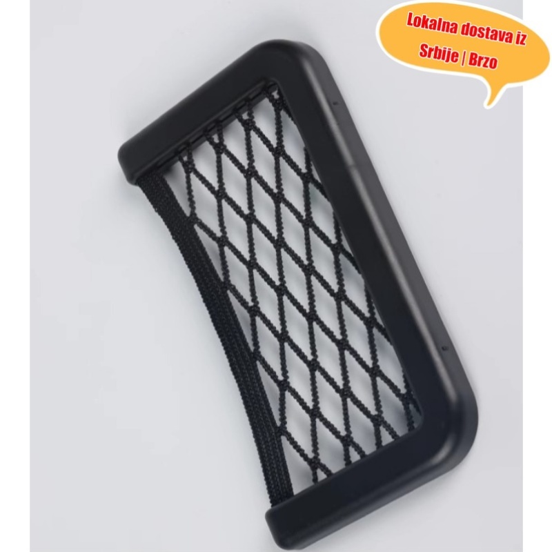 Mrezasta torba za skladistenje auto lepljivih traka i telefona - Slika 6