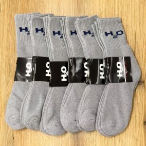 12 Pari Muške Teške Termo Zimske Čarape – Debele Tople Čarape do Sredine Listova, Dizajn sa Duplim Igle i Vertikalnim Prugama, Jednobojne (Siva/) – Perive u Mašini, Izdržljive & Udobne za Hladno Vreme, Za Svakodnevne & Formalne Prilike – Proizvedeno u Turskoj