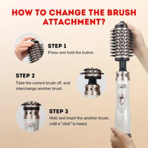 Stajler za vruci vazduh 3 u 1 rotirajuci fen sa cetkama