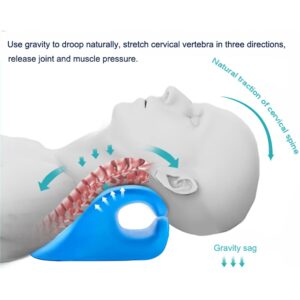 Trouglasta trakcija za vrat – 6 dizajna masaže, ublažava nelagodu u vratu i ramenima, akupresurna masaža – Prenosiva za kancelariju i kućnu upotrebu za vrat