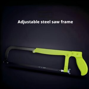 1 kom 1 kom Teška ručna metalna testera – Visokougljenični čelik i telo, dužina 18 inča sa protivkliznom drškom, pogodna za sečenje metala, drveta, plastike, kostiju, smrznutog – Izdržljiva precizna testera za radionicu, laboratorijsku upotrebu