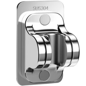 Držač za tuš glavu bez bušenja – Podesivi zidni nosač kompatibilan za ručne tuš sisteme, montaža bez bušenja, jednostavna i besplatna instalacija, organizator za kupatilo (zidni nosač za ručni tuš)