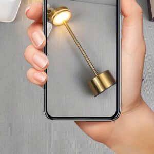 1 kom Bežična LED prenosiva stona lampa, moderna stona lampa za trpezariju, bežična lampa na dodir, podešavanje osvetljenja u 3 boje, USB punjiva lampa za čitanje, metalna stona lampa za spavaću sobu, pogodna za trpezariju, spavaću sobu, dnevnu sobu i bar, božićni poklon