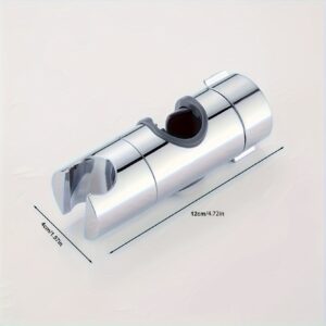 Sivi držač za tuš sa otvorenim dizajnom: Nerđajući čelični nosač za tuš bez bušenja, podesiv, pokretan i savršen za kupatilski nameštaj