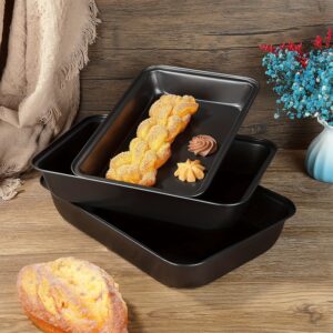 Tepsi za pečenje u rerni, sa nelepljivim setovima za pečenje sa većim ručkama, dostupan u veličinama pola, rolne za žele i četvrtine, bezbedan i lak za čišćenje – Tamno siva