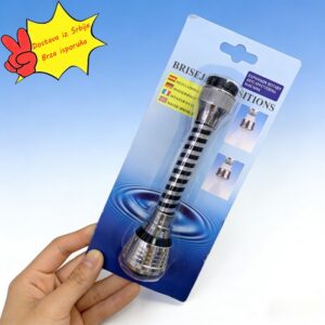 Podesivi perlator za slavinu sa rotirajućim dizajnom od 360 stepeni, mlaznicom za uštedu vode i produžetkom za kuhinjsku slavinu protiv prskanja sa dve opcije prskanja