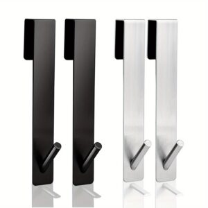 Bezokvirni kuka za staklena vrata i držač za peškire, pogodan za tuš kabine, zidne kuke za kupatilo sa poliranim, savremenim minimalističkim dizajnom za staklene panele, držač za peškire za moderna kupatila (bez potrebe za okvirom)