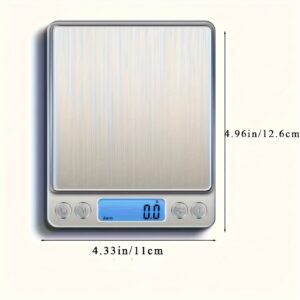 Visokoprecizna digitalna poštanska vaga – Multifunkcionalna kancelarijska, nakitna i brojačka vaga sa tačnošću od 0,1g, prenosiv i kompaktan dizajn za lako merenje i brojanje, vaga za pakete