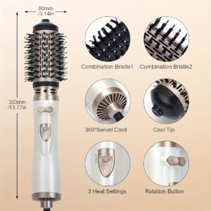 Evropski 3 u 1 fen sa toplim vazduhom i 2 glave cetke