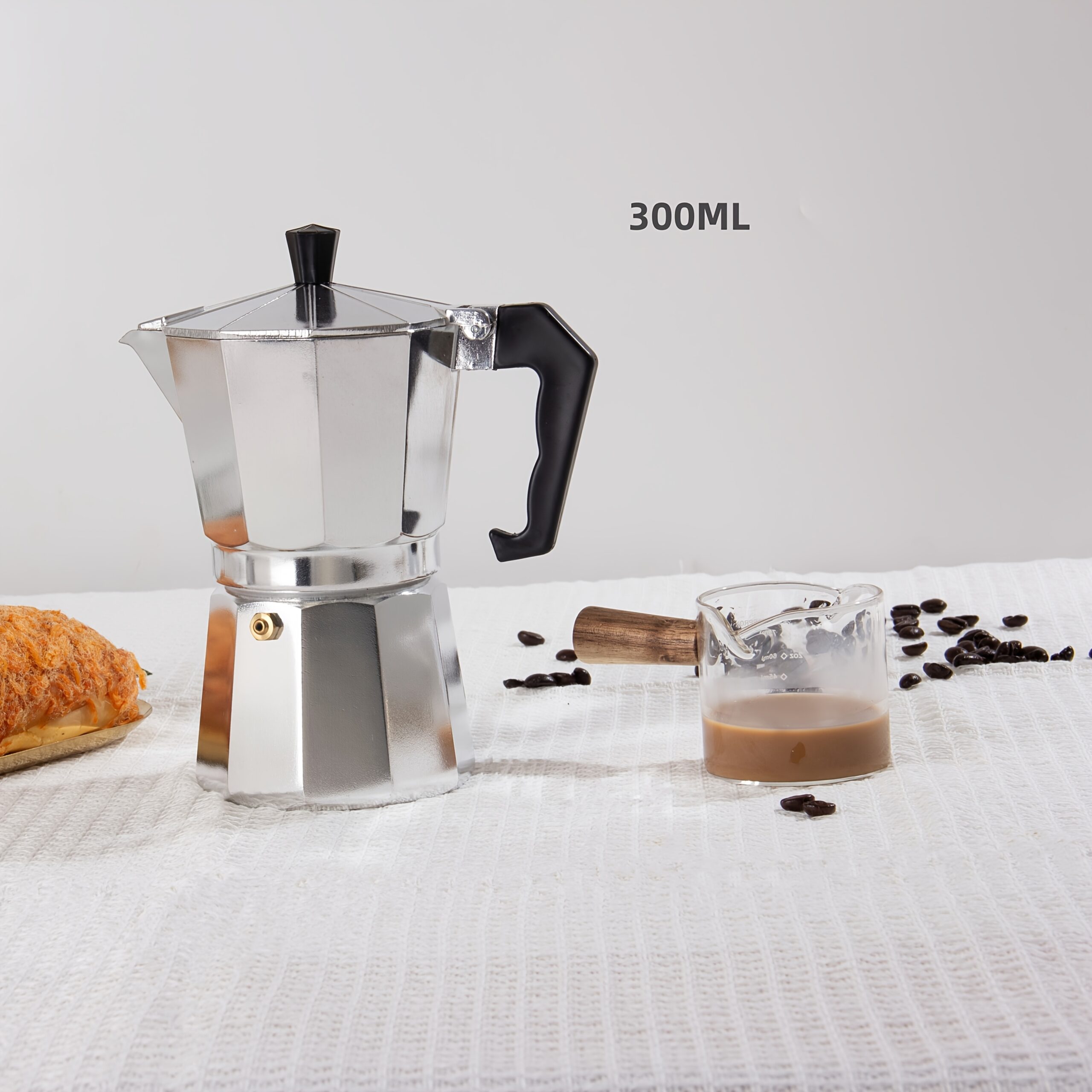 Klasicni italijanski aparat za espresso kafu aluminijum moka - Slika 5