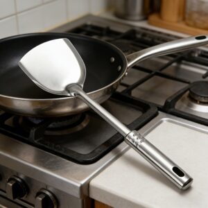 Špatula za prženje od nerđajućeg čelika | 304 Nerđajući čelik, Multifunkcionalni kuhinjski pribor za kuvanje, prženje ribe, ceđenje vrućeg lonca, kašike za povrće i supu