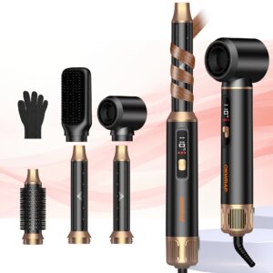 Stajler za vruc vazduh sa jonskom cetkom i LCD ekranom 5 u 1