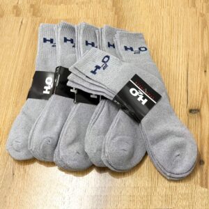 12 Pari Muške Teške Termo Zimske Čarape – Debele Tople Čarape do Sredine Listova, Dizajn sa Duplim Igle i Vertikalnim Prugama, Jednobojne (Siva/) – Perive u Mašini, Izdržljive & Udobne za Hladno Vreme, Za Svakodnevne & Formalne Prilike – Proizvedeno u Turskoj