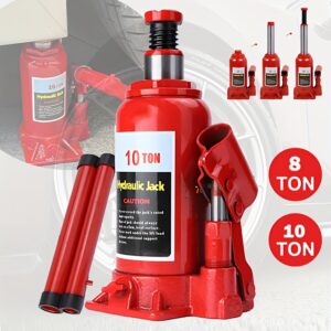 Auto dizalica 10 tona, (9999.9KG), zavarena hidraulična auto dizalica, sa ručkom pumpe, 8 tona bocna dizalica, (7999.56Kg) za popravku automobila i podizanje kuće, dizalica, bocna dizalica, podna dizalica, hidraulična dizalica, auto dizalica, komplet dizalice i postolja, zadebljani čelik, nova verzija