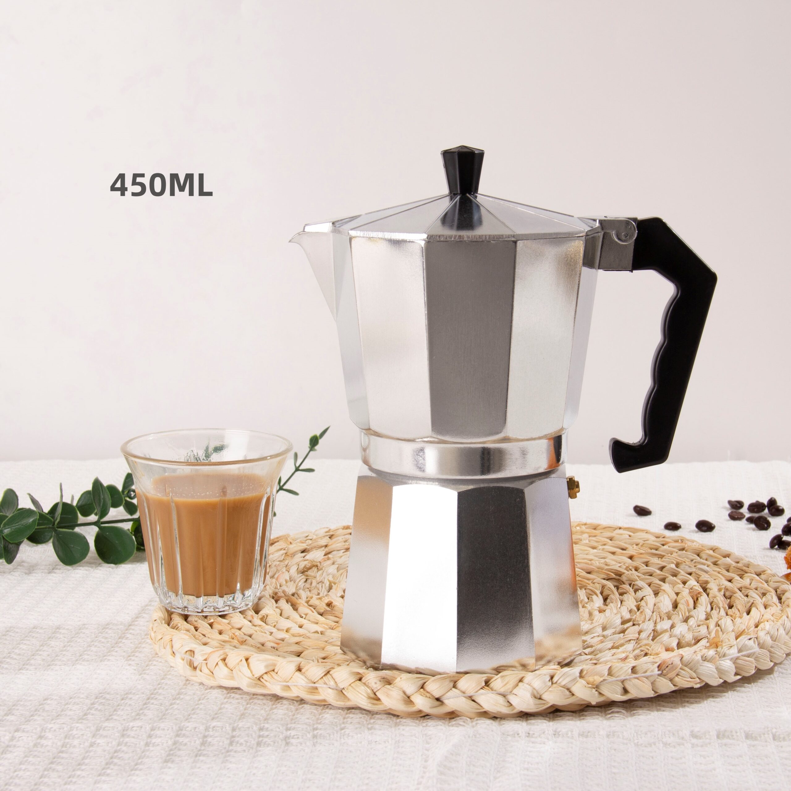 Klasicni italijanski aparat za espresso kafu aluminijum moka - Slika 7