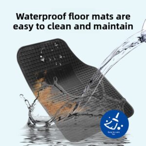 4 komada univerzalnih podnih prostirki za automobile – izdržljive PVC, neklizajuće i lako za čišćenje, pogodne za limuzine i SUV vozila, za sve sezone: proleće, leto, jesen i zima