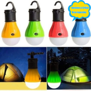 Nova LED multifunkcionalna prenosiva noćna lampa za kuću, hitne slučajeve, kampovanje i šator sa baterijom i kukom
