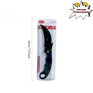 Nož za preživljavanje na otvorenom sa 7-inčnim V-sečivom i ergonomskom drškom – Taktički nož ukupne dužine 18 inča za lov, pecanje i bekstvo – Prenosivi dizajn sa fiksnim sečivom, oštra izdržljiva konstrukcija, mehanizam za otvaranje jednom rukom (bez sklapanja) – Idealan za C