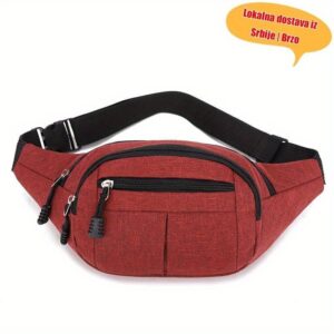 Prostrana „crossbody“ torba za muškarce i žene, dizajnirana za poslovnu upotrebu, sa izdržljivošću za sportove na otvorenom i novčanik za mobilni telefon.