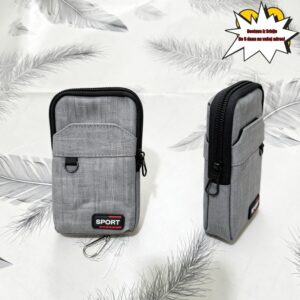 Višebojna Unisex Torbica Oko Struka | Torbica za Telefon Preko Tela, Veliki Kapacitet, Zatvaranje na Rajsferšlus, Jednobojna